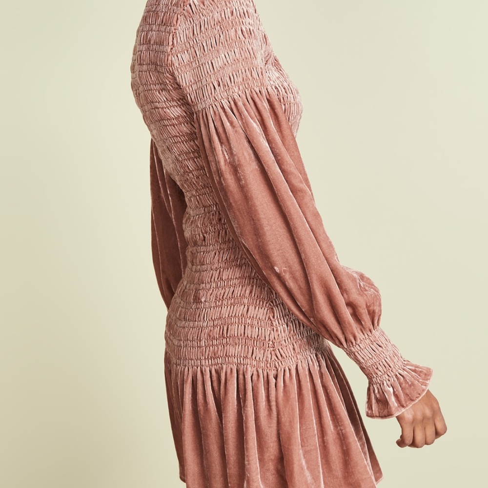 ❌SOLD❌NWT LOVESHACKFANCY Velvet Dress - Picture 2 of 14